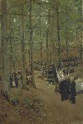 Max Liebermann Memorial Service for Emperor Frederick at Kosen oil